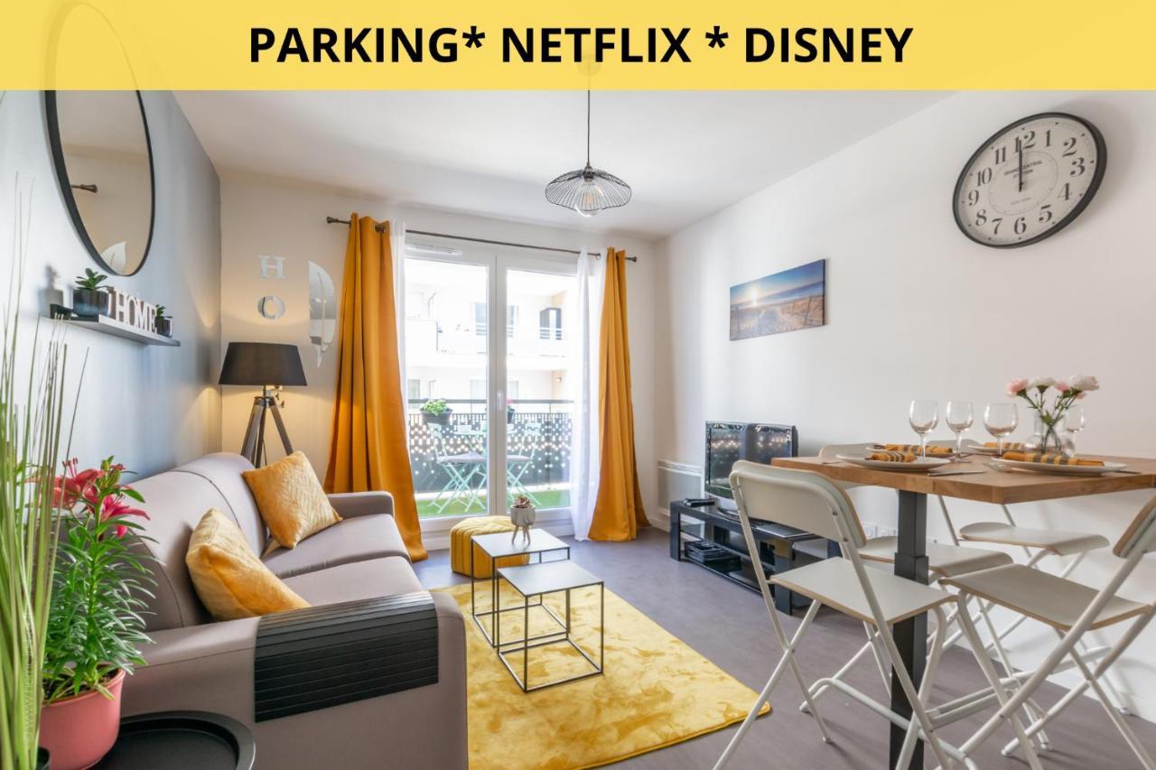 The Sunshine- Appart Cosy Proche Paris-Disney Avec Parking Prive Dans Residence Мо Экстерьер фото